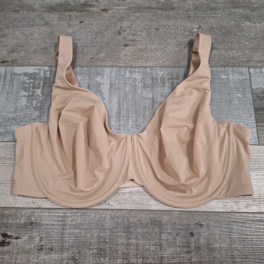 Thirdlove Bra 38F Microfiber Everyday Tshirt Bra Tan Nude Underwire